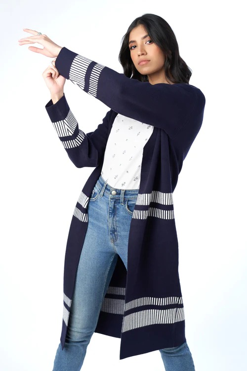 Classic Knitted Long Cardigan
